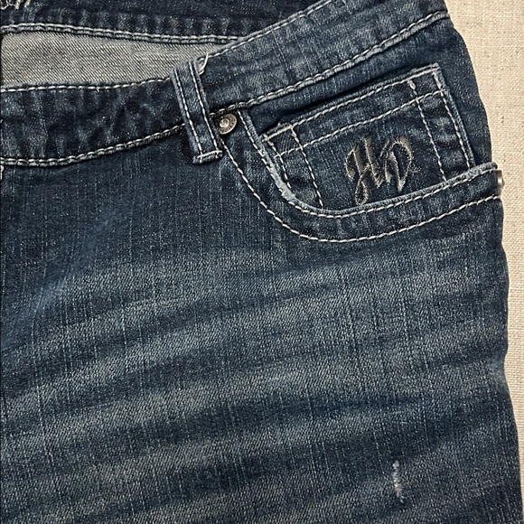 Harley-Davidson Jeans Women's Size 20 Boot Cut Embellished Rhinestone Wings - Picture 9 of 13